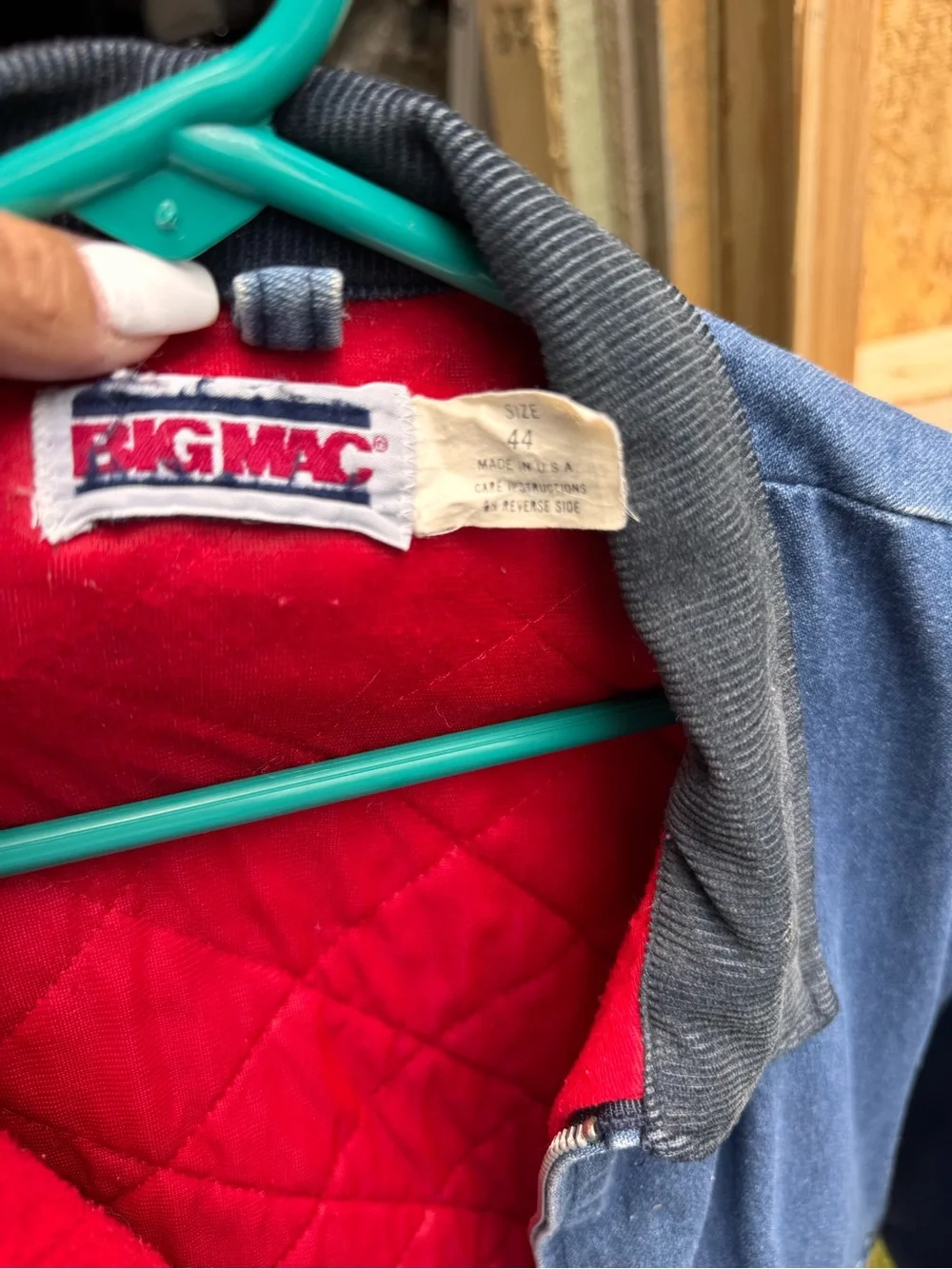 Vtg 70s Big Mac Quilt Lined Work Mechanic Jacket